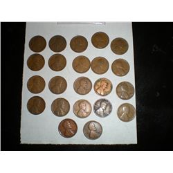 1926 wheat pennies x22