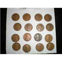 1927 wheat pennies x16