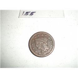 Possible 1849 Large Cent NO GUARANTEE on this one, study the picture well!!