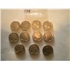 Image 1 : 1936 x10 1936D x1 Buffalo Nickels total of elevan coin set