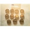 Image 2 : 1936 x10 1936D x1 Buffalo Nickels total of elevan coin set