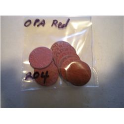 OPA Red Point Tokens x10 - This is a random selection of OPA Red Points