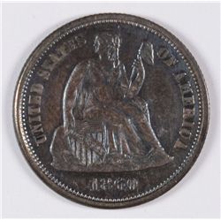 1860 Proof Seated Liberty Dime PF-64+ Nice Toning