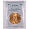 Image 1 : 1927 $20 GOLD ST. GAUDENS PCGS MS66
