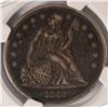 Image 2 : 1842-P SEATED DOLLAR, NGC XF DETAILS, REV SCRATCHED
