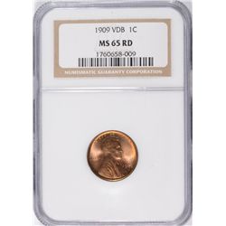 1909 VDB LINCOLN CENT NGC MS-65 RD