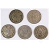 Image 1 : (5) 1866 THREE CENT NICKELS