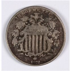 1872 SHIELD NICKEL VG/F
