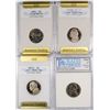 Image 1 : (4) JEFFERSON NICKELS SLABBED PROOFS (62, 79-S I, 81-S, 00-S)