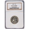 Image 1 : 1885 PROOF SEATED QUARTER NGC PF-65 CAMEO