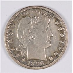1896-S BARBER QUARTER XF-45
