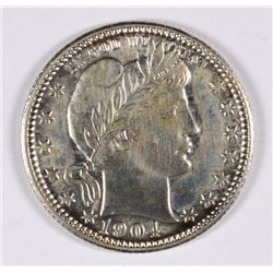 1904-O BARBER QUARTER MS-63