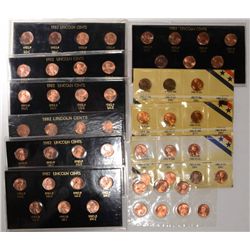 10- 1982 (7pc) LINCOLN ONE CENT SET, BU, "AS PICTURED"