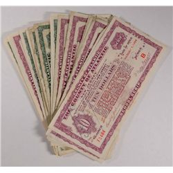 32 pcs 1934 ATLANTIC CITY, NJ SCHOOL SCRIP'S  $1's  &  $10's