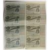 Image 1 : 2-UNCUT SHEETS $5 BABY BONDS 1870's LOUISIANA