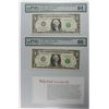 Image 1 : 1995 & 1995 STAR NOTES PMG 64 & PMG 66 "WEB FED"