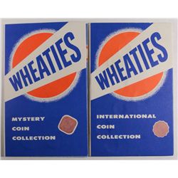 2- WHEATIES FOREIGN COIN SETS, LOOK, NICE