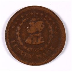 CIVIL WAR TOKEN, McCLELLAN MEDAL FOR ONE CENT