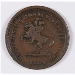 CIVIL WAR TOKEN, THE FEDERAL UNION IT MUST BE PRESERVED