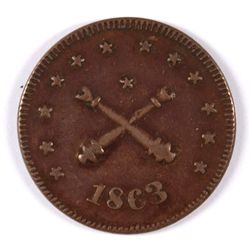 CIVIL WAR TOKEN, MILITARY NECESSITY
