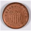 Image 1 : CIVIL WAR TOKEN, UNION FOR EVER 1863