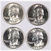 Image 1 : (4) WASHINGTON QUARTERS (48, 51, 56, 59) GEM BU