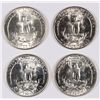 Image 2 : (4) WASHINGTON QUARTERS (48, 51, 56, 59) GEM BU