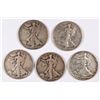 Image 1 : (5) WALKING LIBERTY HALF DOLLARS (37-D, 38, 39, 39-D, 40-S)