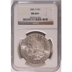 1885-O MORGAN DOLLAR NGC MS-64+