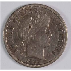 1909-D Barber Dime XF SCARCE!