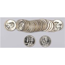 23 PIECES CHOICE BU 1955-D WASHINGTON QUARTERS  VERY NICE!
