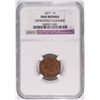 Image 1 : 1877 INDIAN CENT NGC FINE, CLEANED