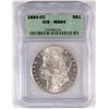 Image 1 : 1884-CC MORGAN SILVER DOLLAR, ICG MS-64 BLAST WHITE