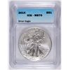 Image 1 : 2014 AMERICAN SILVER EAGLE, ICG MS-70!  PERFECT!