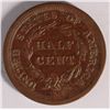 Image 2 : 1855 HALF CENT AU-58