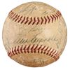 Image 1 : 1954 Yankees Game-Used OAL Baseball Team-Signed by (27) with Mickey Mantle, Yogi Berra, Whitey Ford,