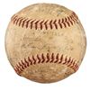 Image 5 : 1954 Yankees Game-Used OAL Baseball Team-Signed by (27) with Mickey Mantle, Yogi Berra, Whitey Ford,
