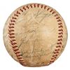 Image 6 : 1954 Yankees Game-Used OAL Baseball Team-Signed by (27) with Mickey Mantle, Yogi Berra, Whitey Ford,