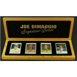 Joe DiMaggio Signed Limited Edition Signature Series Porcelain Set with Signed Cards
