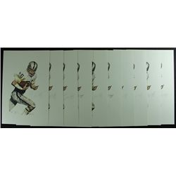 Lot of (20) Fred Biletnikoff Signed LE Raiders 11x17 Lithographs (Autograph Reference COA)