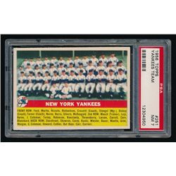 1956 Topps #251 Yankees Team (PSA 7)