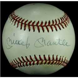 Mickey Mantle Signed OAL Baseball (UDA COA)