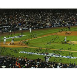 Giants Team Signed 2012 World Series Champion 16x20 Photo with Lincecum, Posey, Sandoval, Pence