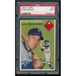 1954 Topps #32 Duke Snider (PSA 7)
