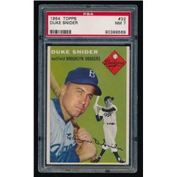 1954 Topps #32 Duke Snider (PSA 7)