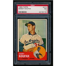 1963 Topps #210 Sandy Koufax (PSA 7)