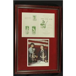 Roger Maris & Wilma Rudolph Signed 17x25 Custom Framed Display (PSA LOA)