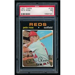 1971 Topps #100 Pete Rose (PSA 7)