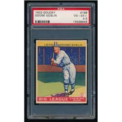 1933 Goudey #168 Goose Goslin RC (PSA 4.5)