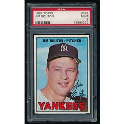 1967 Topps #393 Jim Bouton (PSA 9)